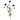 Allstate Pom-pom Mum Spray Blue 27" - Artificial Flowering Plants Silk