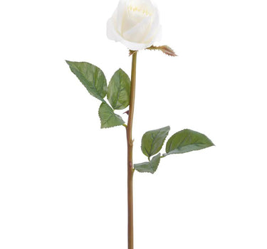 Allstate Rose Bud Spray Real Touch White 23" - Uncategorized Silk