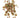 Allstate Perilla Hanging Bush Purple-Green 20" - Artificial Flora Hanging Basket & Porch Pots