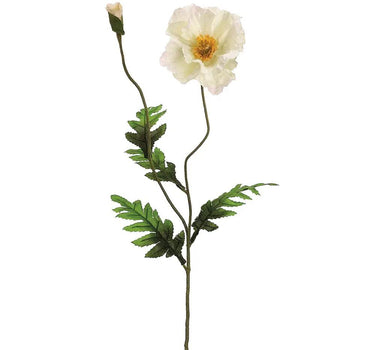 Allstate Poppy Spray Cream 28" - Silk