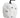 White-Black Fabric Ghost Pumpkin 8"H x 6"D
