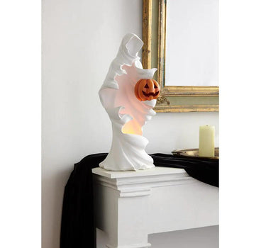 Allstate Hooded Ghost Lighted Statue 20" - Seasonal & Holiday Decorations Merchandise