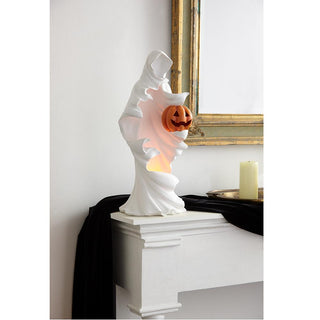Hooded Ghost Lighted Statue 20"