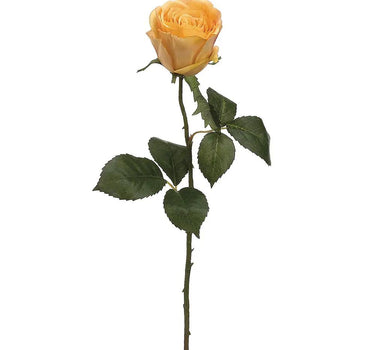 Allstate Rose Bud Spray Yellow-Gold 22" - Artificial Flowering Plants Silk