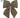 Green-Brown Bow With Clip 12"