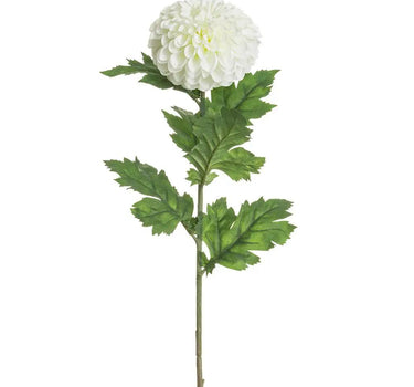 Allstate Dahlia Spray White 29" - Artificial Flowering Plants Silk
