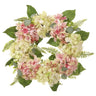 Allstate Hydrangea Wreath Pink/Green 22" - Uncategorized Silk