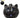 Pumpkin Cat Lamp Black 9"