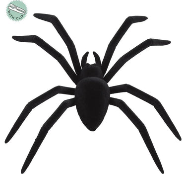 Allstate Spider w/ Clip Black 9.5" - Seasonal & Holiday Decorations Merchandise