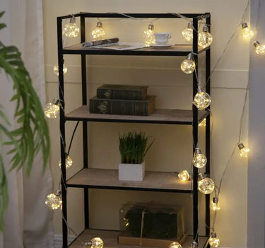 A&B Clear LED String Lights With Balls 9" x 9" X 2.5" - Light Ropes & Strings Lamps/Lights