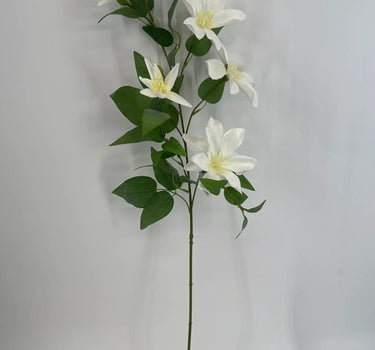 Le Fleur Clematis Spray Cream 34" - Silk
