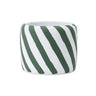 Napco Concrete Green/White Diagonal Stripe Planter Small 4.5"D x 4"H - Planters Merchandise