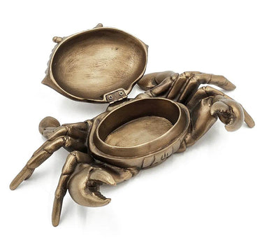 Copper Lifelike Crab Box 9.5 x 6" - Evergreen Home and Floral