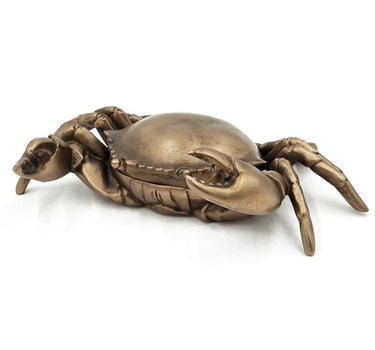 Copper Lifelike Crab Box 9.5 x 6" - Evergreen Home and Floral