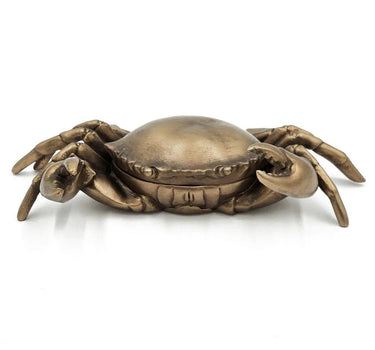 Copper Lifelike Crab Box 9.5 x 6" - Evergreen Home and Floral