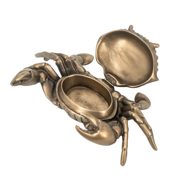 Copper Lifelike Crab Box 9.5 x 6" - Evergreen Home and Floral