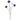 Allstate Cornflower Spray Blue 24" - Artificial Flowering Plants Silk