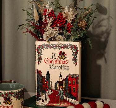 A Christmas Carol Large Book Vase