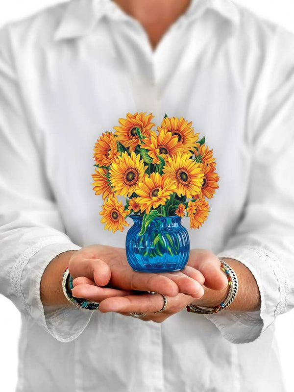 FreshCut Paper LLC Mini Sunflower Pop-Up Greeting Card - Greeting Cards Merchandise