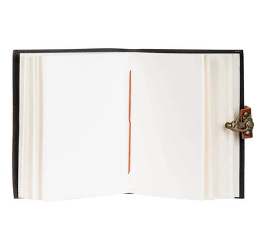 Benjamin International Lotus Flower Leather Journal 5" x 7" - Journals Merchandise