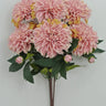 Golden Bell Dahlia Bush Mauve 23" - Artificial Flowering Plants Silk