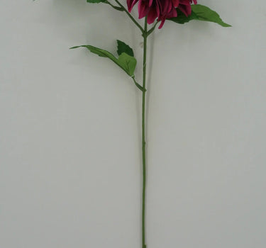 Golden Bell Dahlia Spray Burgundy 24" - Artificial Flowering Plants Silk