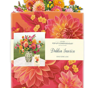 FreshCut Paper LLC Dahlia Sunrise Pop-up Greeting Card - Greeting Cards Merchandise