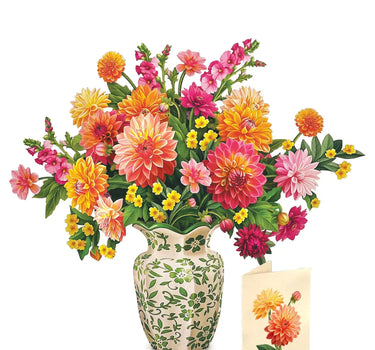 FreshCut Paper LLC Dahlia Sunrise Pop-up Greeting Card - Greeting Cards Merchandise