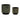 Melrose Dark Floral Container (2 Sizes) - Vases Merchandise