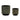 Melrose Dark Floral Container (2 Sizes) - Vases Merchandise