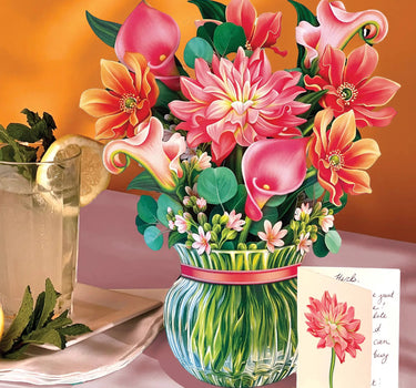 FreshCut Paper LLC Dear Dahlia Pop-up Greeting Card - Greeting Cards Merchandise