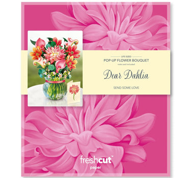 FreshCut Paper LLC Dear Dahlia Pop-up Greeting Card - Greeting Cards Merchandise