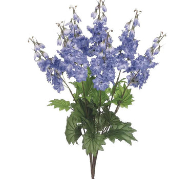 Allstate Delphinium Bush Blue 26" - Artificial Flowering Plants Silk