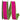 Reliant Deluxe Dupioni Two Color Fuchsia-Lime Basic Wired Edge Ribbon 1"W x 10yd - Ribbons & Trim Ribbon