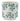 Melrose Dolomite Blue Floral Print Container (2 Sizes) - Vases Merchandise