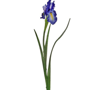 Regency Dutch Iris Spray Blue 25" - Artificial Flowering Plants Silk
