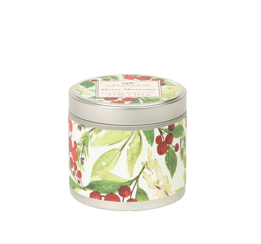 Merry Memories Tin Candle