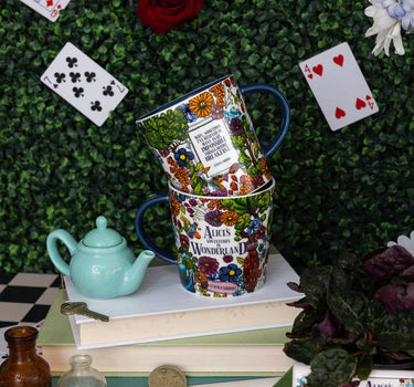 Alice in Wonderland Floral Ceramic Mug