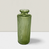 SNK Emerald Ripple Glass Bottle Vase 5.5"H x 2" - Uncategorized Merchandise