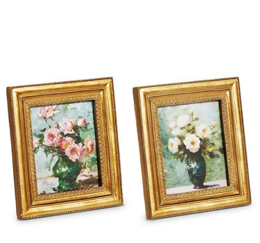 RAZ Enchanted Roses Mini Framed Art (2 Asst) 5.75" - Prints Merchandise