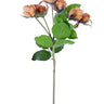 AmBest English Rose Buds Spray Light Orange 22" - Artificial Flowering Plants Silk