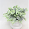 Supreme Eucalyptus with Pot 10" - Artificial Non-Flowering Plants Silk