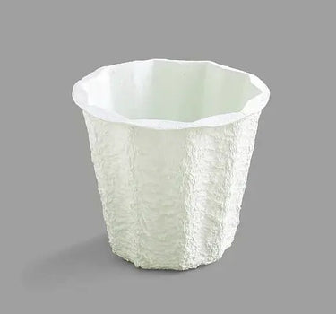 DWF, Direct Floral Mache Planter w/ Plaster & Foam 7J 8" Dia x 8" H - Papier Mache Shapes Silk