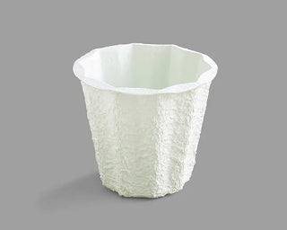 Mache Planter w/ Plaster & Foam 7J 8⅜" Dia x 8⅝" H