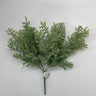 Le Fleur Flocked Dusty Miller Bush 16.5" - Artificial Flora Silk
