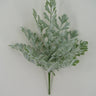 Golden Bell Flocked Dusty Miller Bush 17" - Artificial Shrubs Silk
