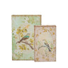 A&B Floral Print Bird Book Box (2 Sizes) 8-11" - Household Storage Containers Merchandise