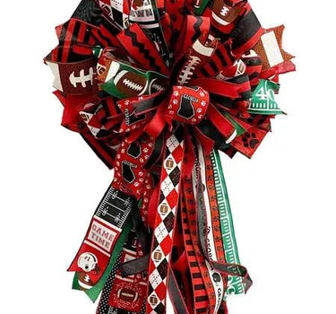 Football Laces Ribbon 2.5" x 10 yd - Evergreen Home and Floral