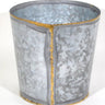 SNK Galvanized Metal Pot Small 5" x 5" x 6" - Pots Merchandise