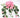 GSC Geranium Hanging Bush Pink x12 - Artificial Flowering Plants Silk